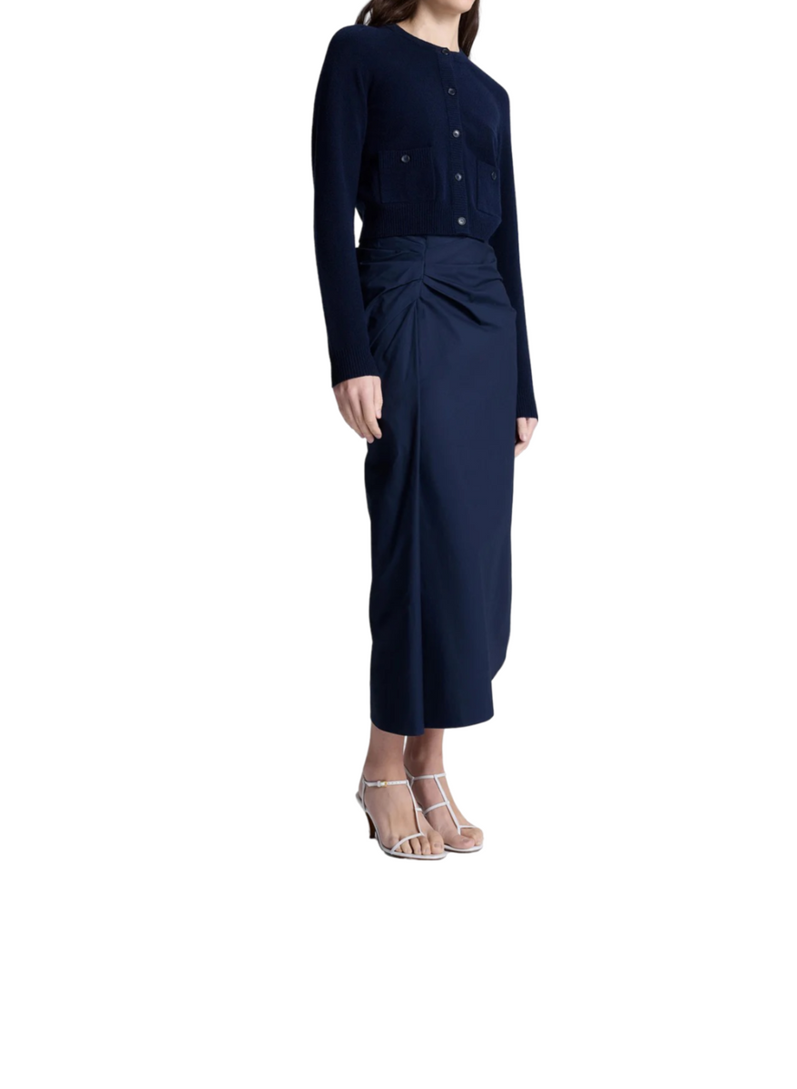 tessa ruched midi dress navy Tessa Midi Skirt