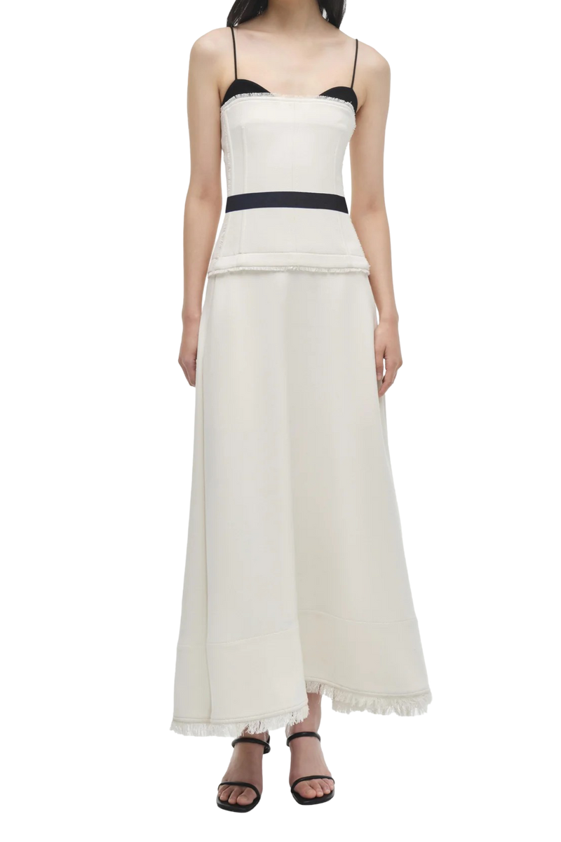 quinlin midi dress SIMKHAI Women's Quinlin Bustier Midi-Dress - Snow Multi