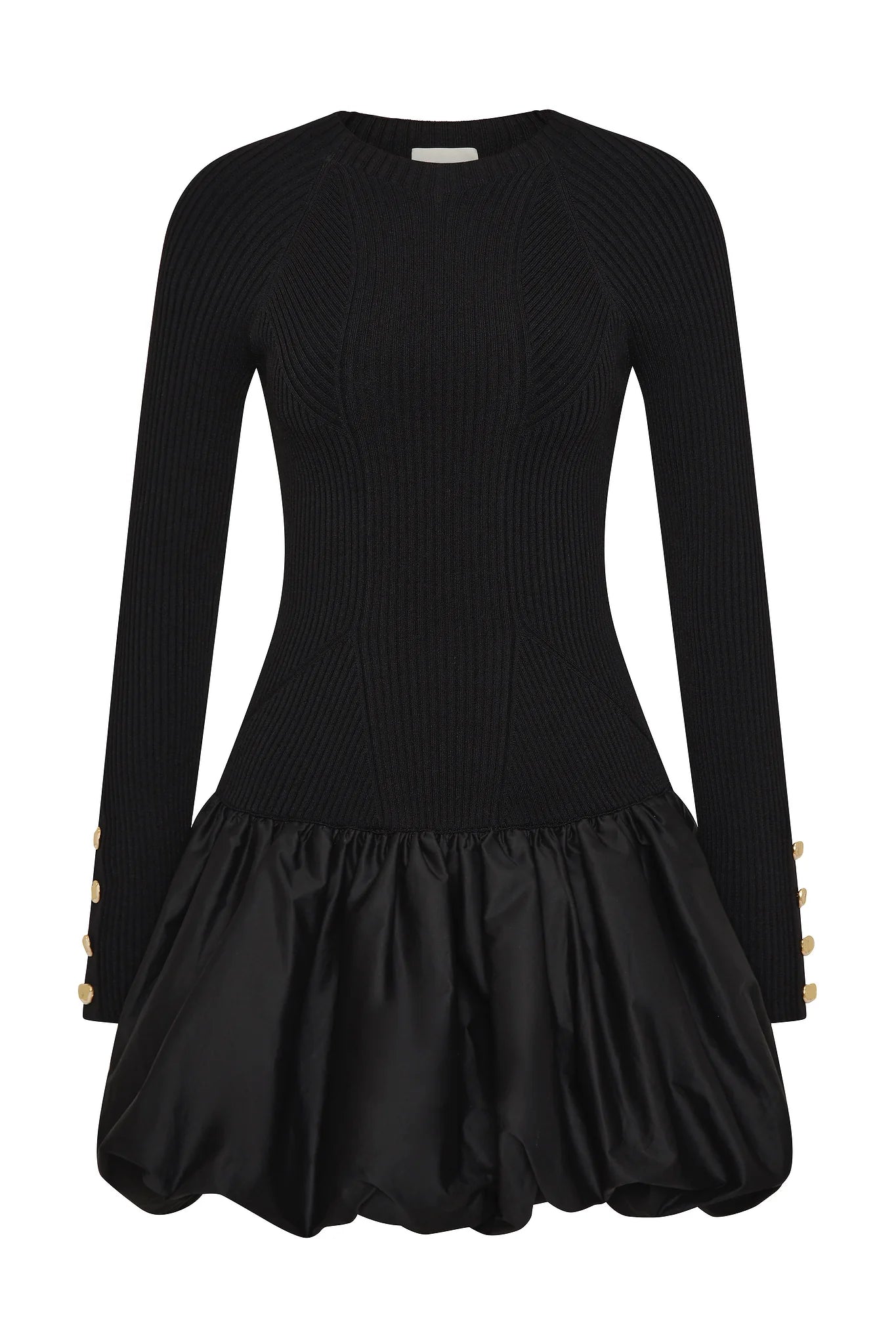Moonlight Knit Mini Dress - Black