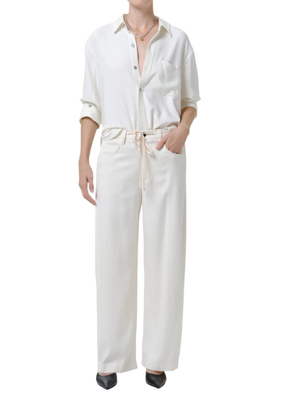 Shrunken Kayla Shirt Winter White