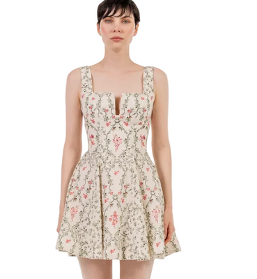 acler kadence long-sleeve petal appliqu mini dress Acler Kadence Long-Sleeve Petal Applique by Acler