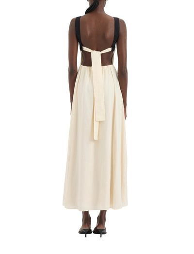 Ayla Tie Back Maxi Dress Bone