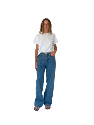 Buckle Jean in Classic Blue