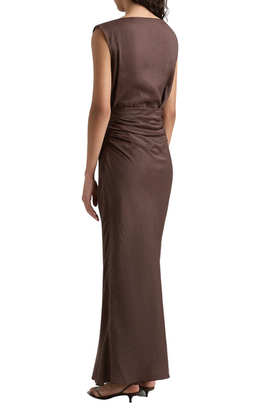 Adelia Maxi Dress - Bistre