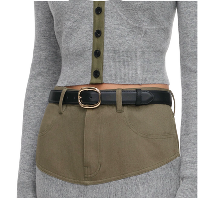 Grey Contrast Placket Cardigan