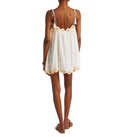 Tula Mini Dress Coverup with Crochet