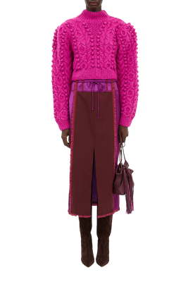 Albia Alpaca Knit Pullover - Rose