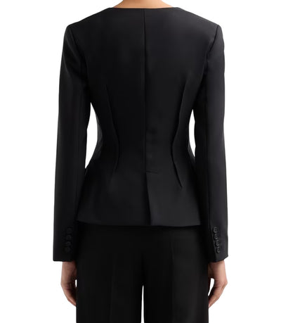 SIMKHAI Marlowe Tailored Square Neck Jacket