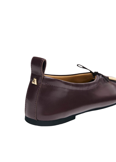 Rosalind Ballet Flat Brown Leather