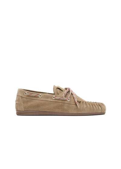 Alohas Rowan Sporty Suede Beige Leather Shoes