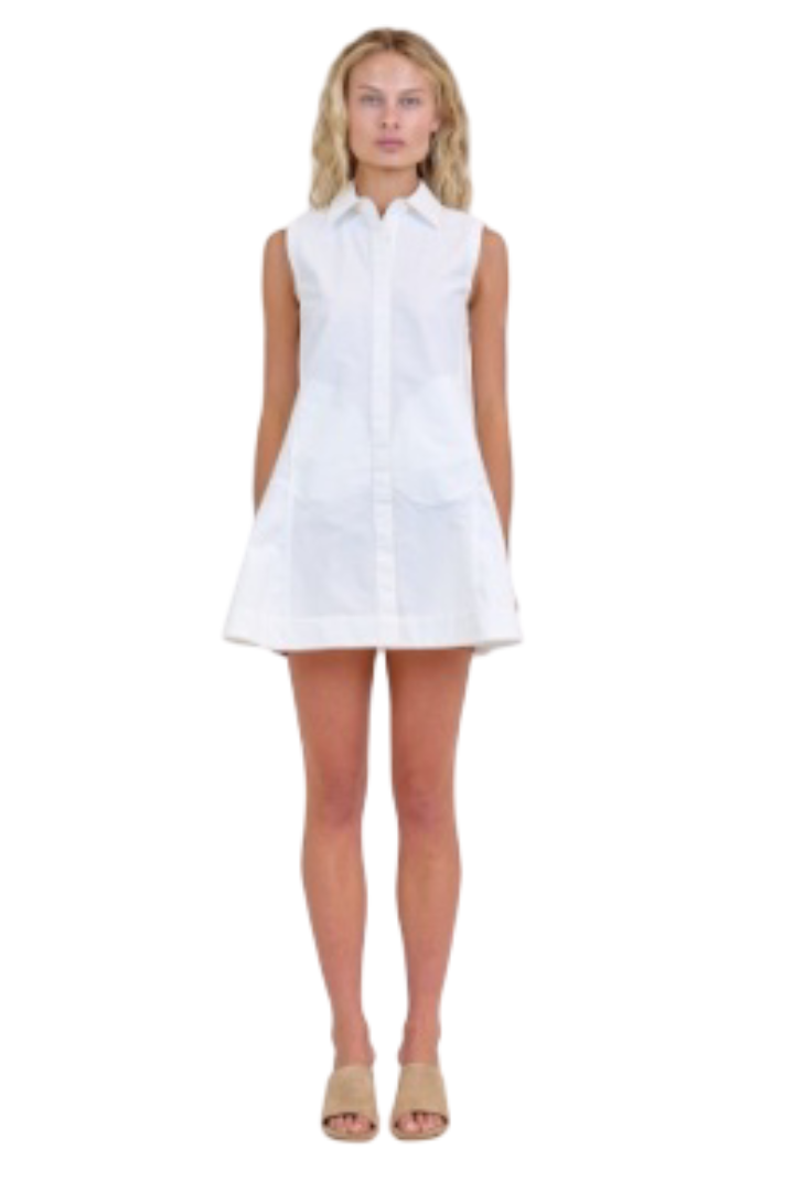 simkhai maggy pleated mini dress Simkhai Maggy Pleated Mini Dress